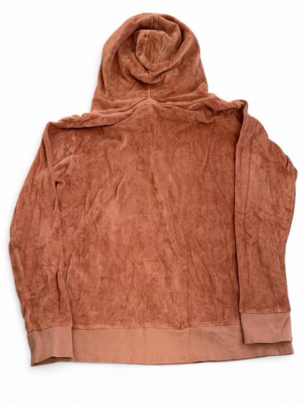 Kate Quinn Adult Organic Cotton Terry Henley Hoodie Medium Terracotta - Picture 3 of 3